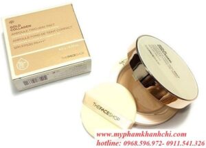 PHẤN GOLD COLLAGEN AMPOULE TWO-WAY PACT THEFACESHOP