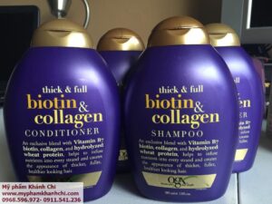 BỘ GỘI – XẢ OGX THICK AND FULL BIOTIN AND COLLAGEN