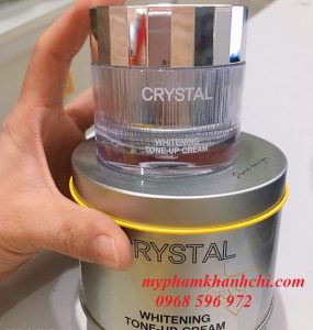 Kem dưỡng trắng da cấp ẩm chống lão hóa crystal whitening tone up cream – 50 g – Hàn Quốc